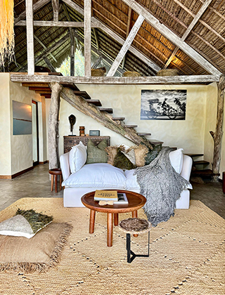 Living area - Two Bedroom Beach Loft - Voaara Madagascar - Madagascar Dive Resort