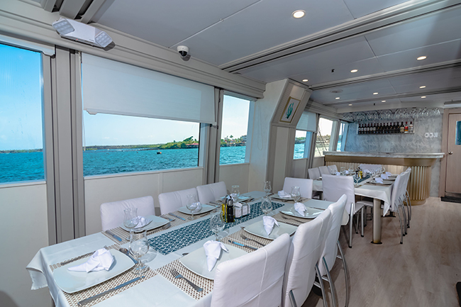 Dining area - Humboldt Explorer - Galapagos Liveaboard