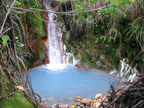 Hot spring in the Roseau Valley